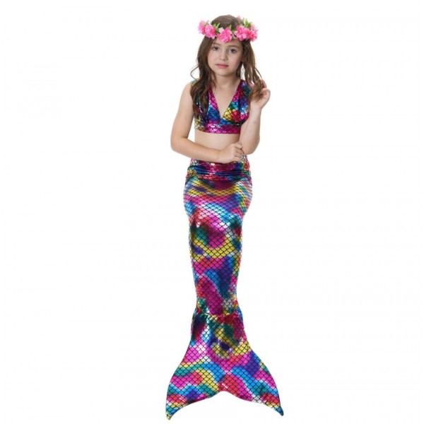 New kids swimwear girls mermaid swimsuit summer costume
