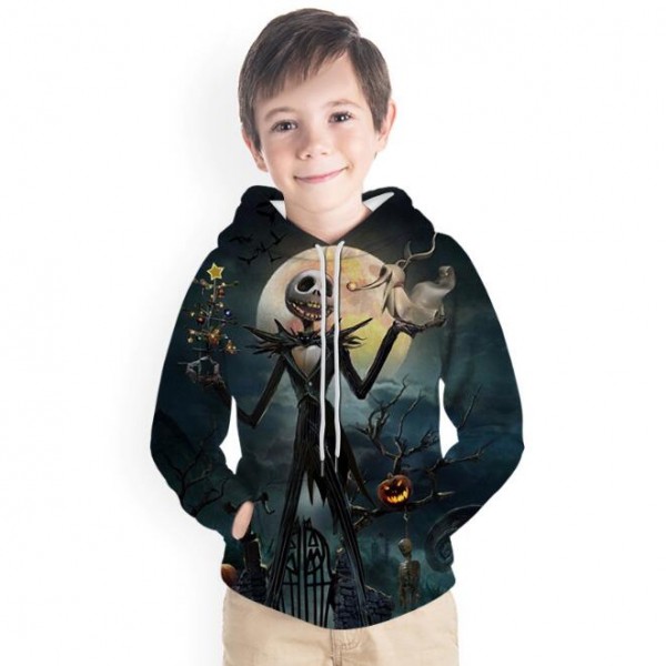 nightmare before christmas sweatshirt jack skellington hoodie for boys