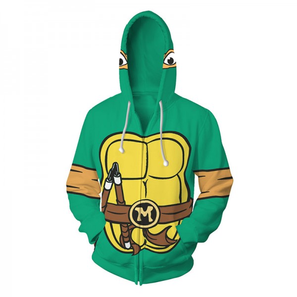 adult green sweatshirt ninja turtles hoodie