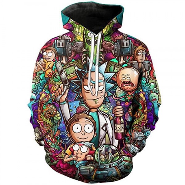 rick and morty hoodie kids