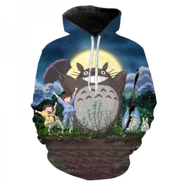 3D anime sweatshirt adult and kids unisex studio ghibli totoro hoodie
