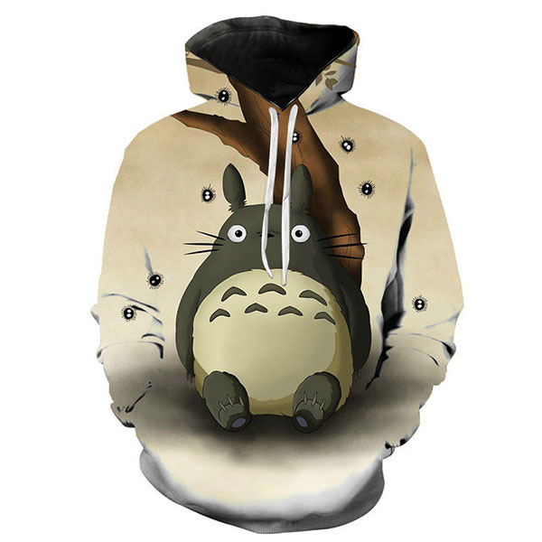 studio ghibli hoodie 3D style anime sweatshirt