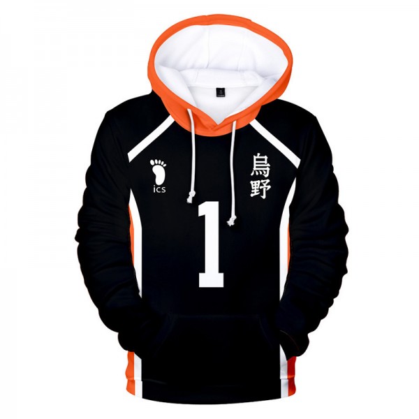  anime pullover sweatshirt haikyuu hoodie for adult and kids