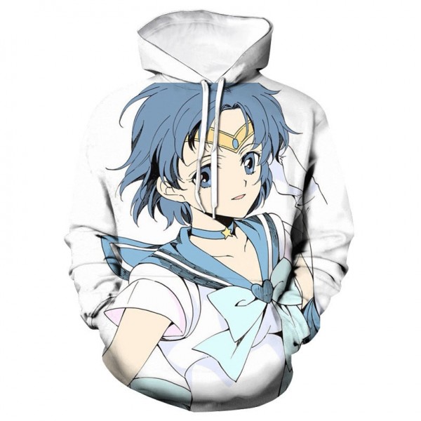  3D anime sailor moon hoodie adult women hooded sweatshirt