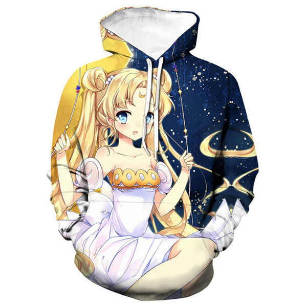 anime sailor moon sweatshirt women pullover hoodies