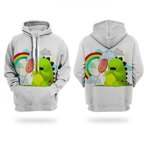 3D printing adult and childrens dinosaur hoodies pullover cute sweatshirt