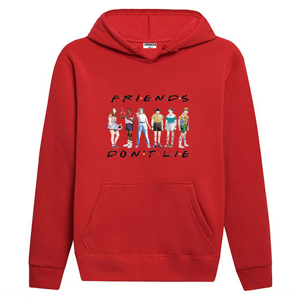3D adult anime pullover hoodies strangers things sweatshirt