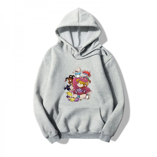 Anime cartoon print hooded sweatshirt adult unisex rugrats hoodie