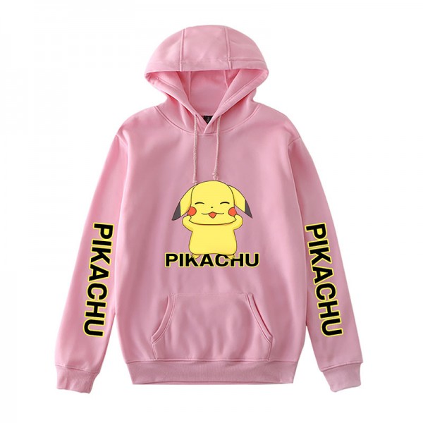 adult and kids anime pokemon pikachu hoodie