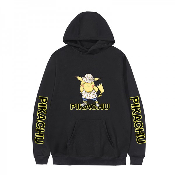 adult and kids pullover sweatshirt cute pikachu hoodie