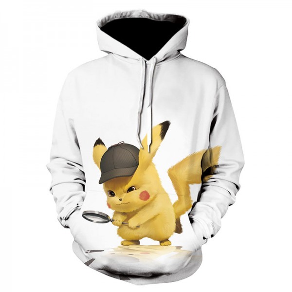 adult cute pikachu hoodie anime pullover sweatshirt
