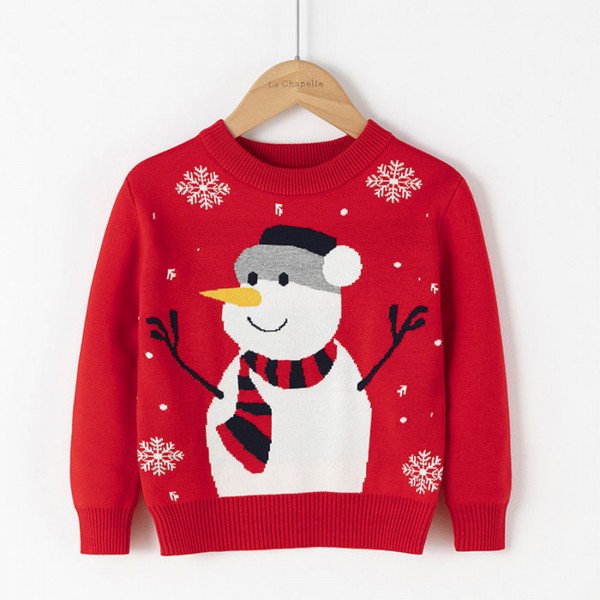 cute boys and girls snowman ugly christmas sweater