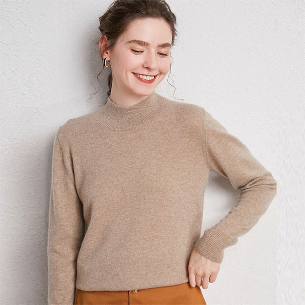 wool turtleneck pullover women's woolen sweater