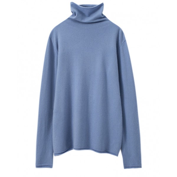 solid color womens turtleneck sweater wool pullover