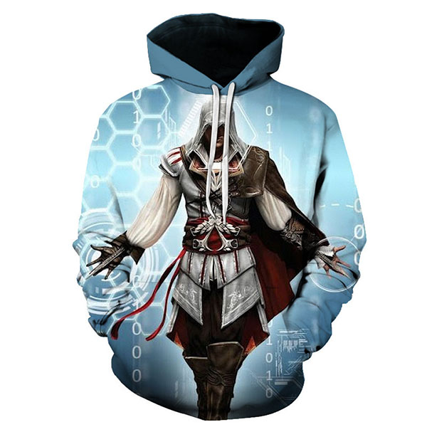 adult assassin's creed sweatshirt print game hoodies for men