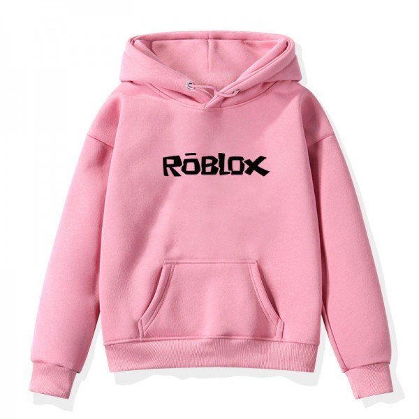 black kids print pullover roblox hoodie