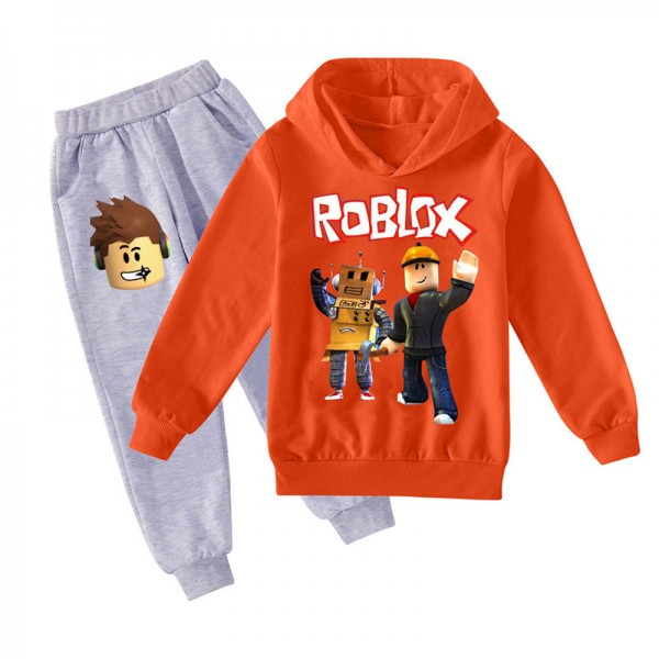 kids unisex roblox hoodies long sleeve suit