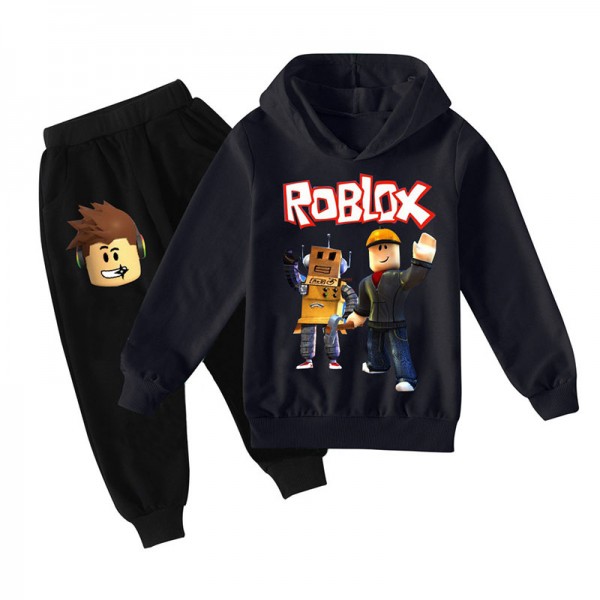 kids pullover sweatshirt suit game roblox hoodies