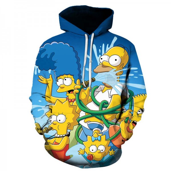 adult pullover sweatshirt the simpson hoodies for mens