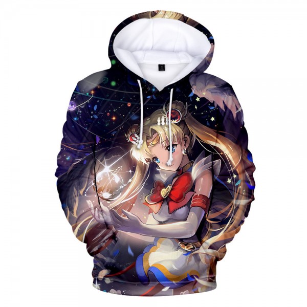 3D style Sailor Moon sweatshirt sweater hoodie woman
