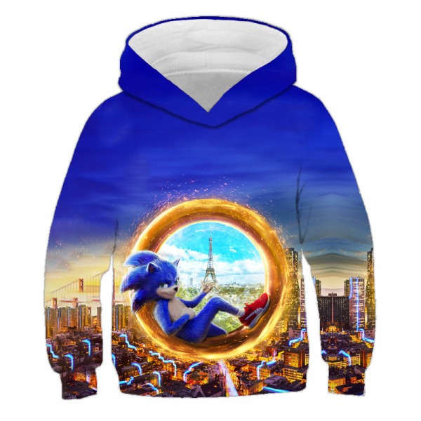 child Kids Sonic hoodie sweatshirt sweater 3D style