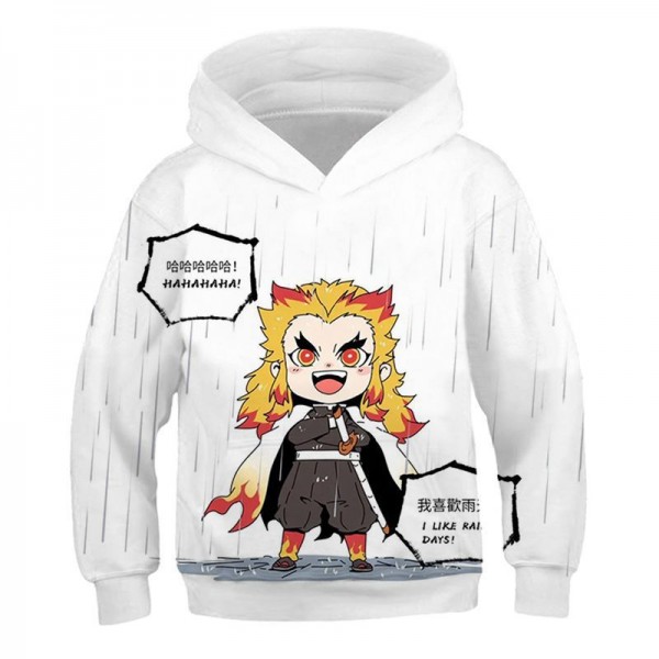 2020 hot new Demon Slayer 3D printing style Unisex adult Rengoku Shinjurou hoodie sweater sweatshirt