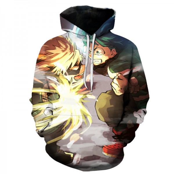 2020 hot new My Hero Academia 3D printing style Unisex adult Bakugou Katsuki deku hoodie sweater sweatshirt