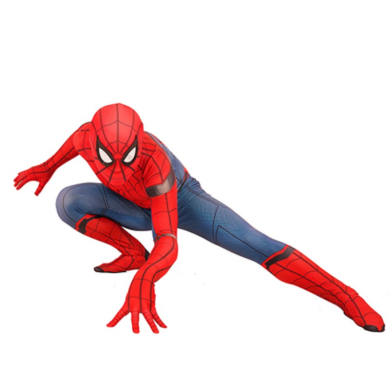 Spider Man Costumes Homecoming Halloween Unisex Adult & Kid Spandex Halloween Red Spider Cosplay Zentai Suit 