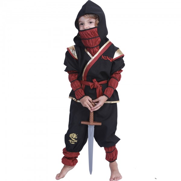Kids Ninja Costume Black Outfit