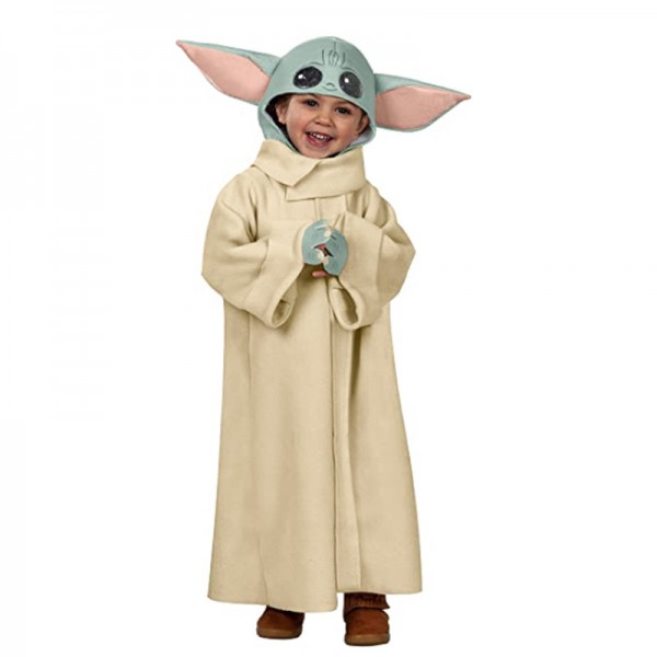 Kids Baby Yoda Costume Star Wars Cosplay Outfit