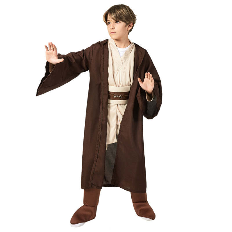 Jedi Knight Adult Luke Skywalker Force Awakens Costume Cloak Cosplay Wars Star