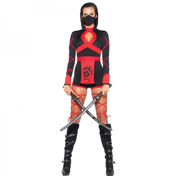 Cool Female Ninja Halloween Role Play Costume