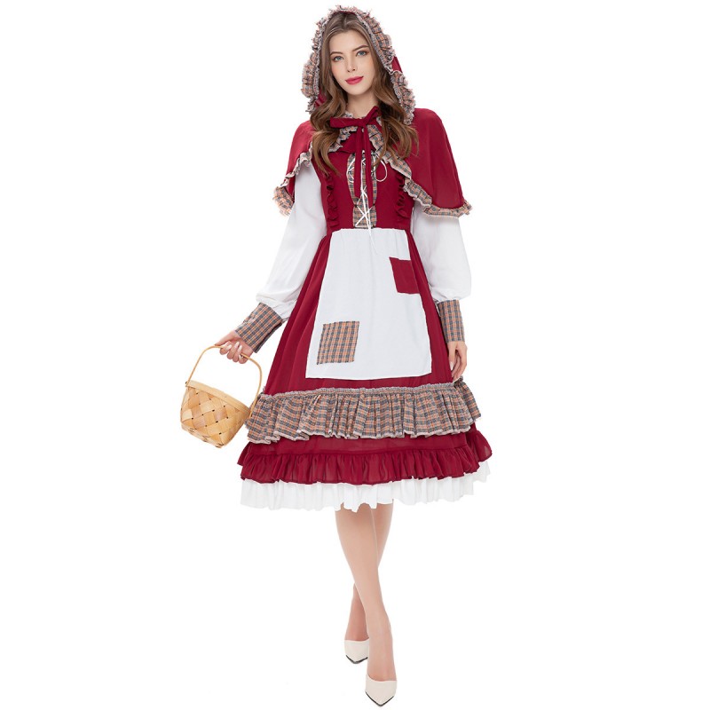 Devour Scrupulous Twisted MYanimec.com:The Most Complete Theme for Adults and Kids Halloween  CostumesLittle Red Riding Hood Classic Cosplay Costumes
