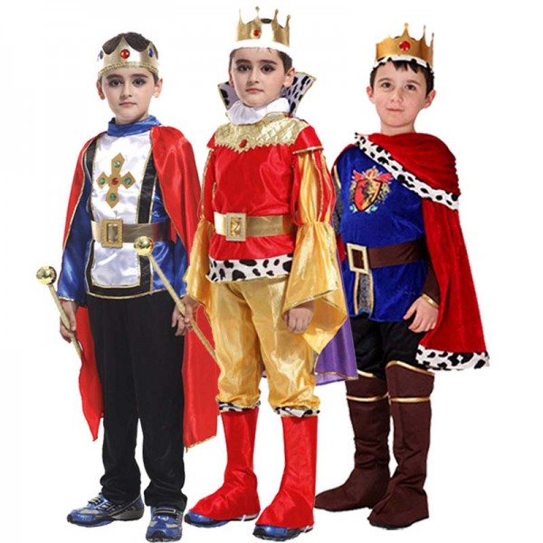 Boys Prince Costumes Kids Halloween Cape Outfit