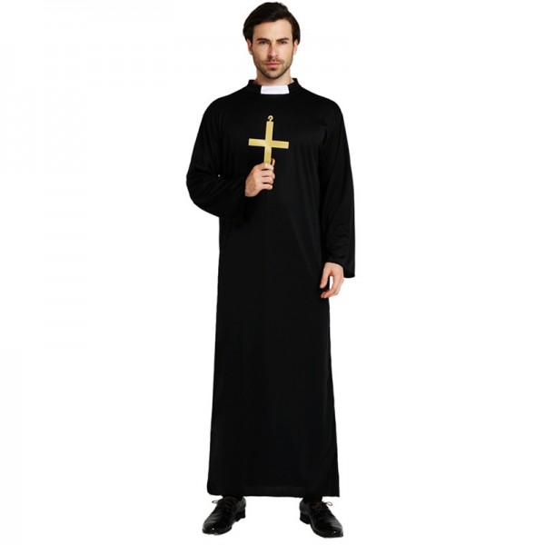 Mens Traditional Priest Halloween Costume