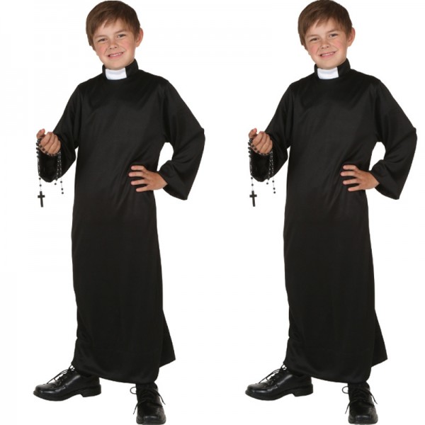 Priest Costume Role Play Outfit For Boys