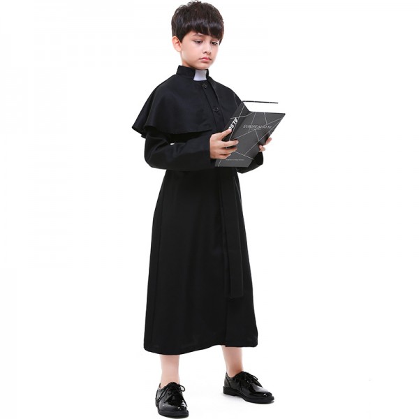 Role Play Priest Costume Cosplay Cape