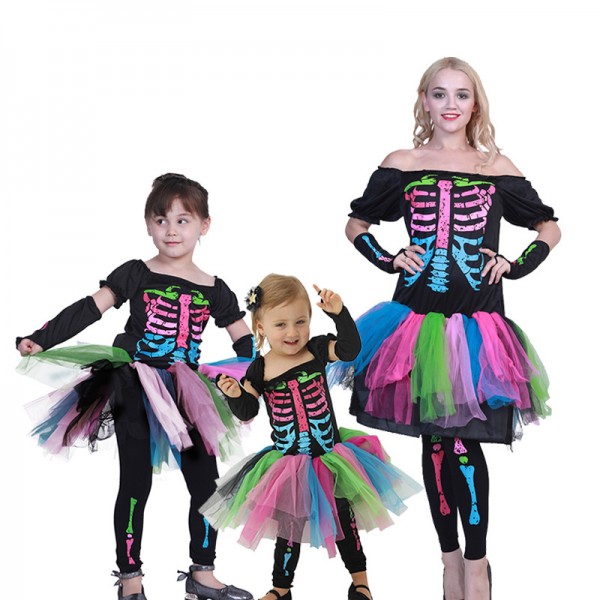 Family Skeleton Halloween Costumes 