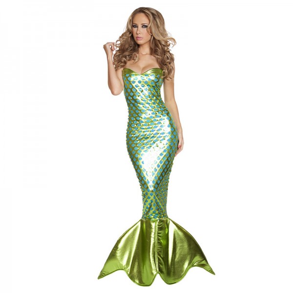 Green Womens Mermaid Beautiful Costume