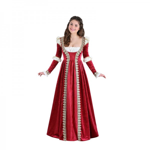 Medieval Womens Red Costume