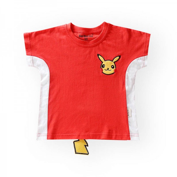Kids Pikachu Tops 3D Print Pokemon Shirt