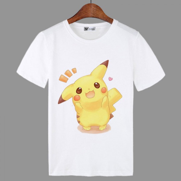 Pikachu Print Tops 3D Anime Pokemon Shirt