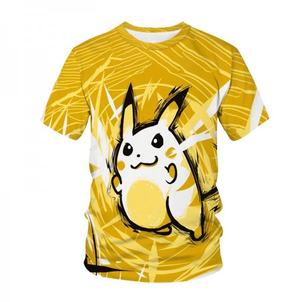 3D Style Unisex Pikachu Shirt For Adult 