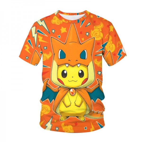 3D Style Unisex Pikachu T Shirt  