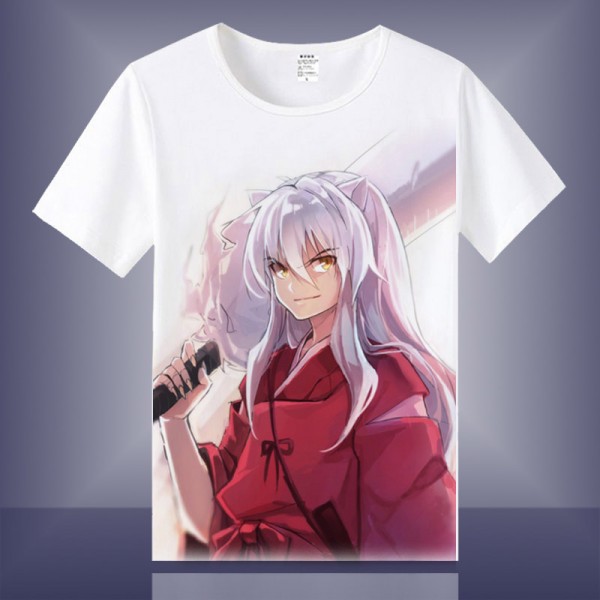 Unisex Anime Print Tops Inuyasha Shirt