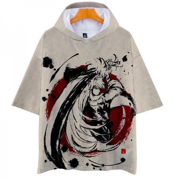 3D Style Anime Tops Adult Inuyasha Shirt With Hooded