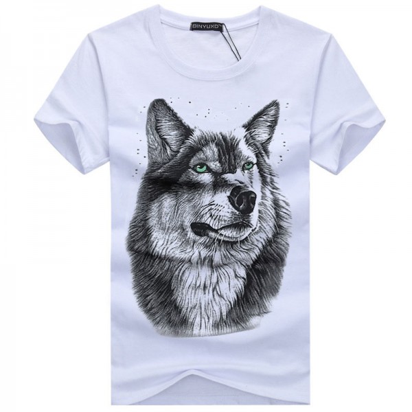Over Size Mens Lone Wolf T Shirt
