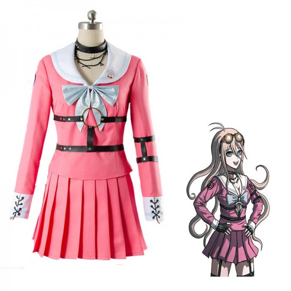 Anime Danganronpa Costume Women Miu Iruma Cosplay Skirt Set