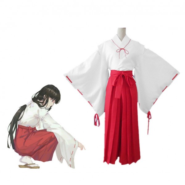 Anime Inuyasha Cosplay Outfit Women Kikyou Costume