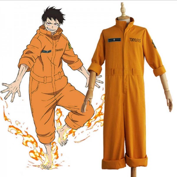 Anime Costume Adult Fire Force Cosplay Bodysuit